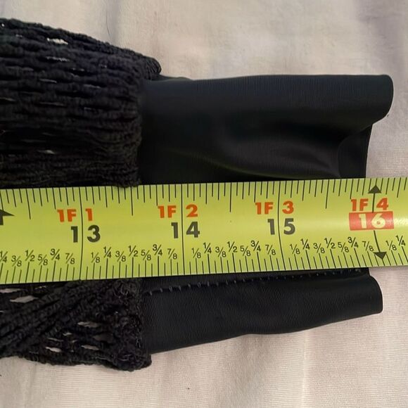 Tribe Kelley Black Fishnet Mesh Pullover Top Shirt Womens One Size - Picture 6 of 11